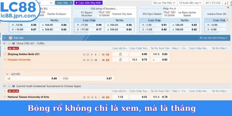 Bóng rổ không chỉ là xem, mà là thắng